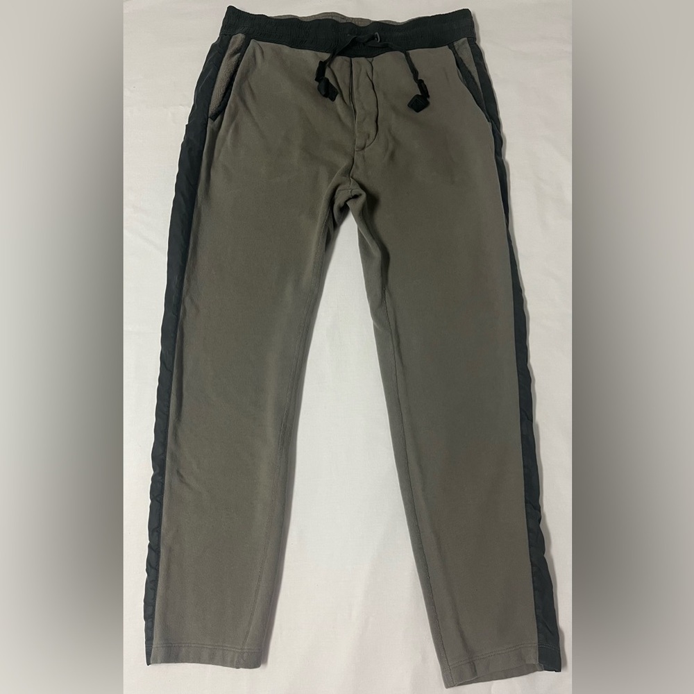 rag & bone Men's greenish brown/gray Joggers with Black Trim